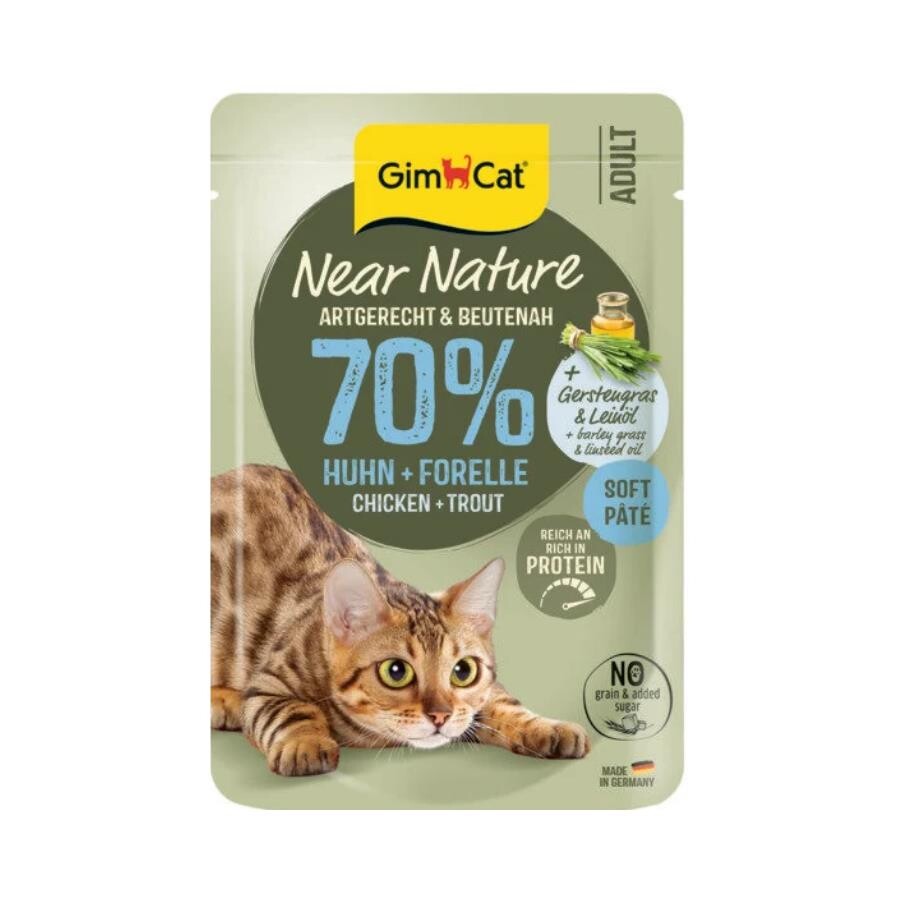 Gimcat Near Nature Tavuklu&alabalıklı Yetişkin Kedi Konservesi 85 GR | SRC: Barcode: 4002064430690